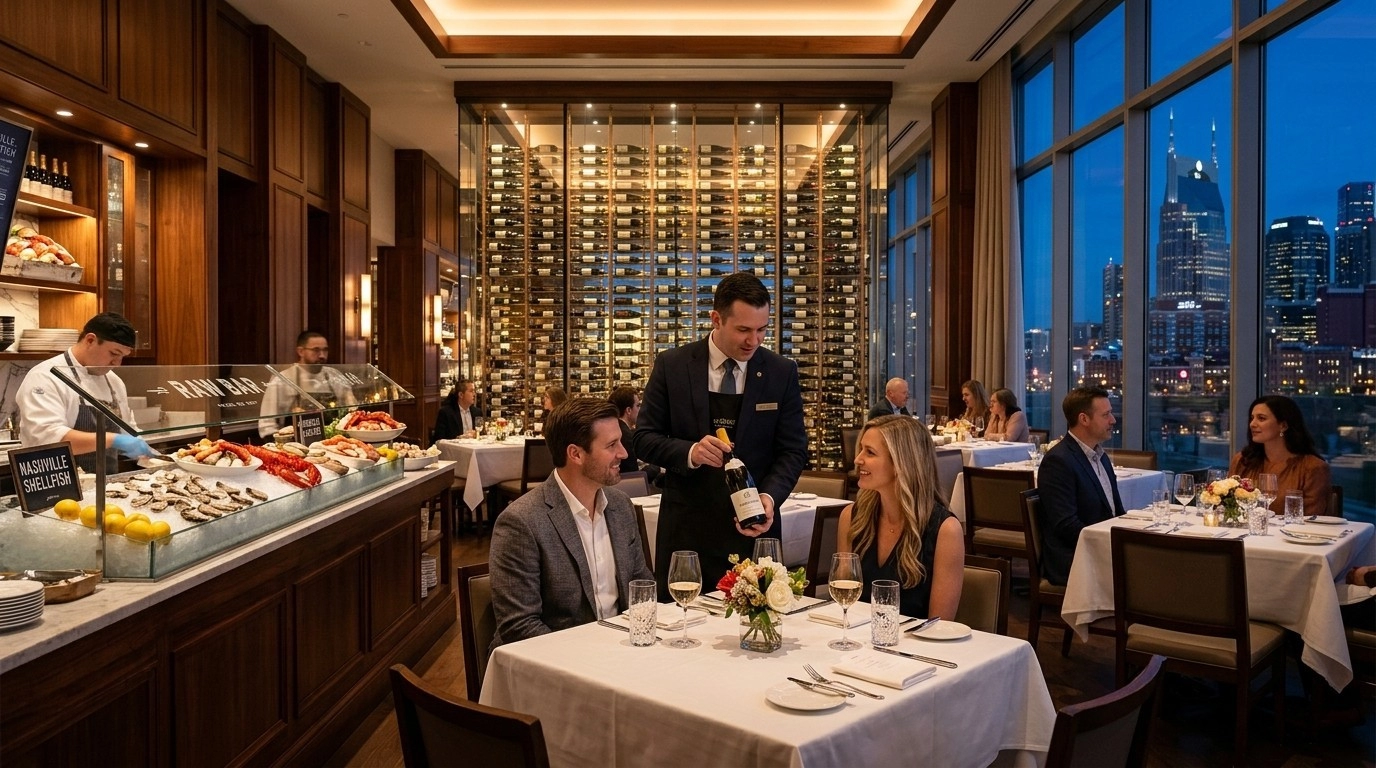 Ocean Prime se deschide în Nashville: mare și vin într-un singur loc