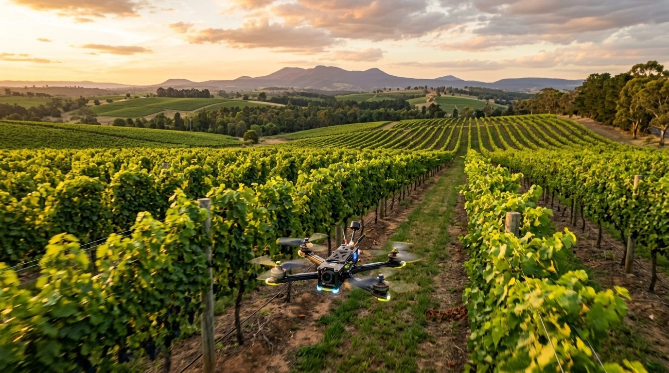 Drone în vie: See Saw Wines schimbă jocul